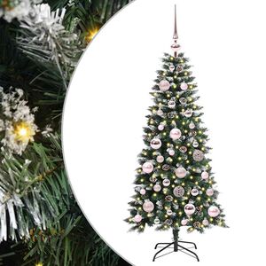 vidaXL Albero di Natale artificiale con 150 LED Verde 120 cm