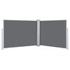 vidaXL Tenda da Sole Laterale Retrattile Antracite 170x1000 cm