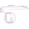 vidaXL Tenda da Sole Bianco 4 × 3,5 m Metallo