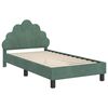 vidaXL Struttura letto bambini con testata Verde Mare 80 x 160 cm