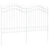 vidaXL Recinzione per Giardino WOERDEN 240 x 165 cm Bianco