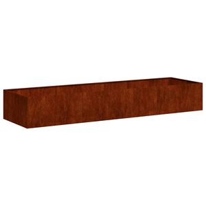 vidaXL Fioriera Arrugginita 280x80x40 cm in Acciaio Corten