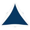 vidaXL Parasole a Vela Oxford Triangolare 3x4x4 m Blu
