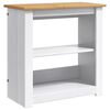 vidaXL Supporto per Acquario PANAMA Bianco e marrone 60 x 30 x 60 cm