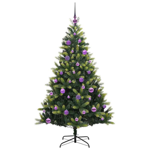 vidaXL Albero di Natale Artificiale Pieghevole 150 LED Verde 150 cm