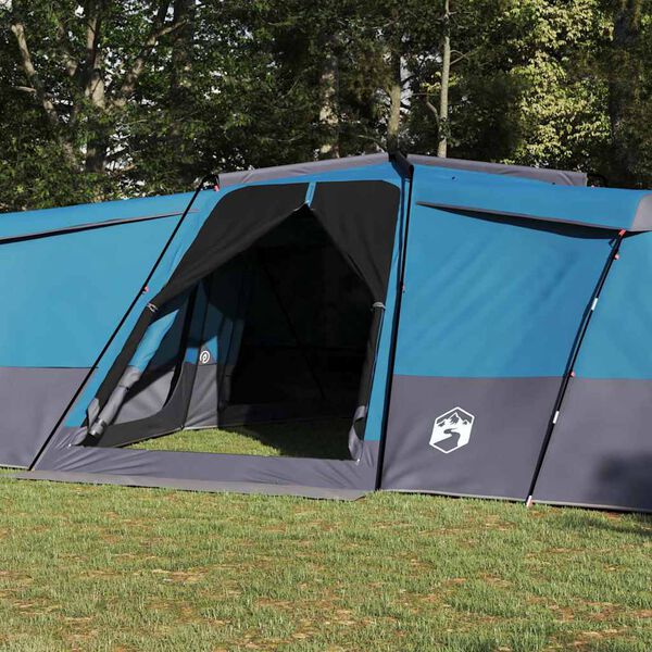 vidaXL Tenda Familiare con tetto Blu 833 x 585 x 216 cm taffetà