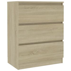 vidaXL Credenza Rovere Sonoma 60x35x76 cm in Legno Multistrato