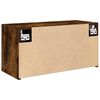 vidaXL Armadietto Bagno Rovere Fumo 60x25x30 cm in Legno Multistrato