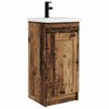 vidaXL Mobile da bagno con lavabo Legno antico 42 x 40 x 84,5 cm