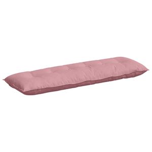 vidaXL Cuscino per Schiena Rosa 160 x 50 cm Tessuto in Cords