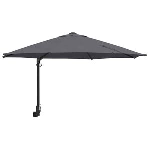 vidaXL Ombrello da giardino 248 x 248 x 148 cm Poliestere e Acciaio