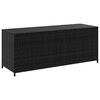 vidaXL Baule da Giardino Nero 150x50x60 cm in Polyrattan