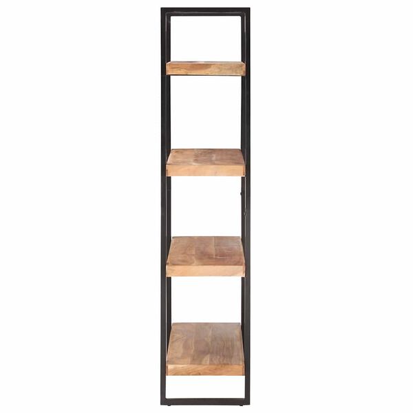 vidaXL Libreria a 4 Livelli 120x40x180 cm in Legno Massello di Acacia