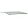 vidaXL Tenda retrattile Verde e Bianco 500 &times; 300 cm