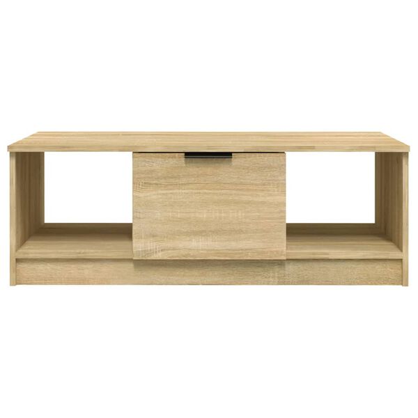 vidaXL Tavolino da Salotto Rovere Sonoma 102x50x36cm Legno Multistrato
