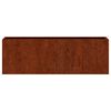 vidaXL Fioriere da Parete 2 pz Ruggine in Acciaio Corten 53x10x17 cm