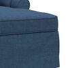 vidaXL Chaise Longe con Gonna con cuscino Blu 91 x 157 x 91 cm Tessuto