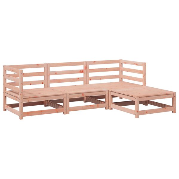 vidaXL Set Divani da Giardino 4 pz in Legno Massello Abete Douglas