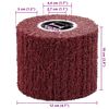 vidaXL Rulli Abrasivi 3 pcs Rosso 12 x 12 x 10 cm Fibre sintetiche