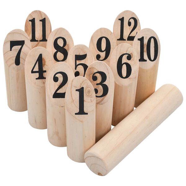 vidaXL Set di Giochi in Legno Kubb Numerici