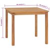 vidaXL Set da Pranzo da Giardino 3 pz in Legno Massello di Teak