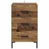 vidaXL Armadio da Notte con cassetto Legno vecchio 40 x 40 x 66 cm