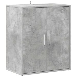 vidaXL Scarpiera Grigio Cemento 60x35x70 cm in Truciolato
