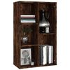 vidaXL Libreria/Credenza Rovere Fumo 50x25x80 cm in Legno Multistrato