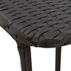 vidaXL Tavolo da Giardino Pieghevole Nero 90x51x75 cm in Polyrattan