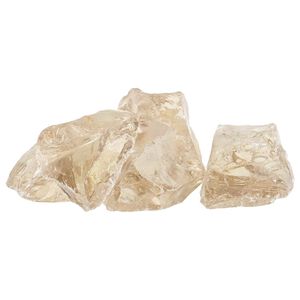 vidaXL Sassi da Giardino Oro 12 cm Vetro