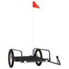 vidaXL Rimorchio da Bici Nero 135x70x37 cm in Ferro