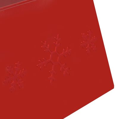 vidaXL Gonna per Albero di Natale Rossa Ø68x25 cm