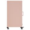 vidaXL Credenza Rosa 36x39x72 cm in Acciaio
