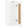 vidaXL Mobile a Parete Bianco 34,5x34x90 cm in Legno Multistrato