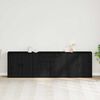 vidaXL Credenza Rovere Nero 240 x 33 x 70 cm Legno multistrato