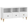 vidaXL Mobile TV Bianco Lucido 102 x 34,5 x 50 cm Legno ingegnerizzato
