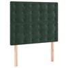 vidaXL Giroletto a Molle con Materasso Verde Scuro 80x200 cm Velluto