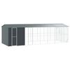 vidaXL Gabbia per uccelli Antracite 860 x 310 x 247 cm Acciaio zincato