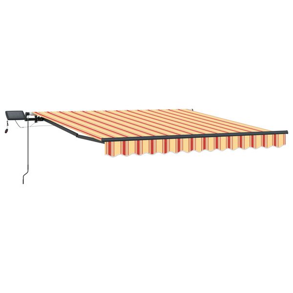 vidaXL Tenda Retrattile Giallo e Arancione 300 x 250 cm Tessuto