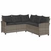 vidaXL Set Divani da Giardino 6 pz con Cuscini a Forma di L Polyrattan