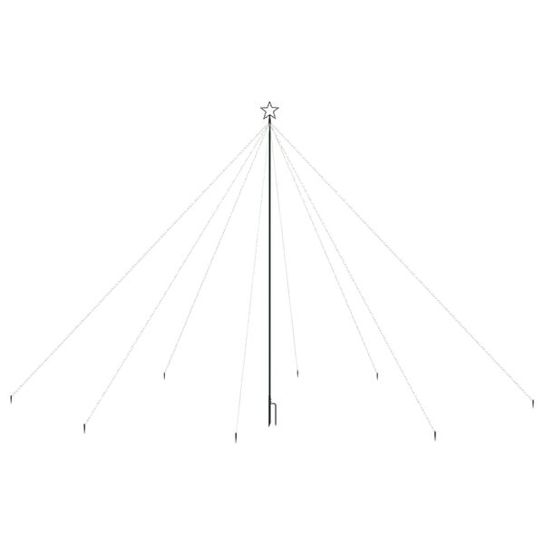 vidaXL Luci per Albero di Natale Interni Esterni 800 LED Blu 5 m