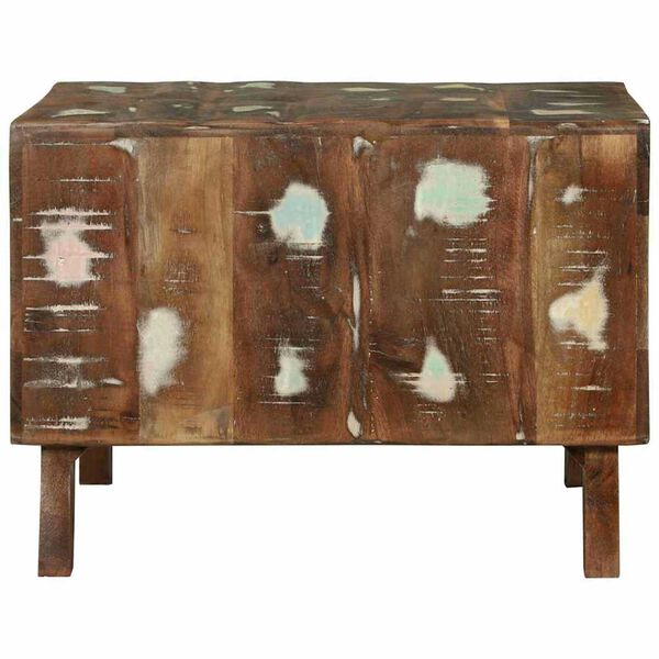 vidaXL Tavolino da salotto 50 x 50 x 35 cm Legno Recuperato Massello