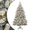 vidaXL Albero di Natale artificiale con 300 LED Verde e Bianco 270 cm