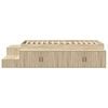 vidaXL Struttura letto con contenitore Rovere Sonoma 75 cm