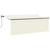vidaXL Tenda Retrattile Crema 350 x 200 cm Poliestere e Alluminio