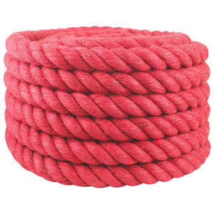 vidaXL Corda di Juta 40 mm Rosso 100% juta Tossa