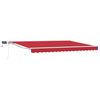 vidaXL Cornice per Tenda Manuale con LED Rosso e Bianco 4 &times; 3 m