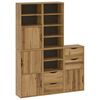 vidaXL Armadietti Laterali 5 pz ODDA 40x24x79 cm Legno Massello Pino