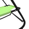 vidaXL Lettino Prendisole a Dondolo in Acciaio e Textilene Verde