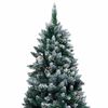 vidaXL Albero di Natale Preilluminato con Palline e Pigne 210 cm